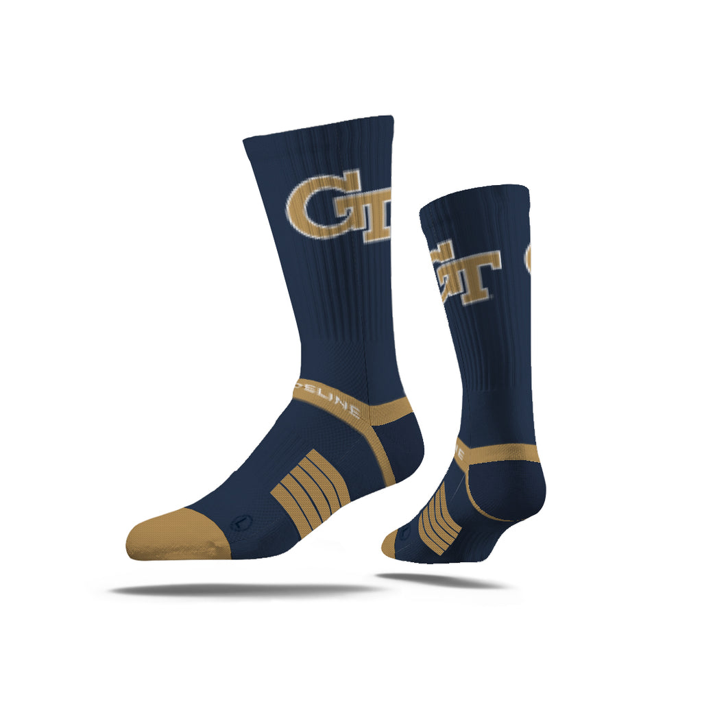 Georgia Tech | Premium Knit Crew | Primary Logo School Color | N02438062ML