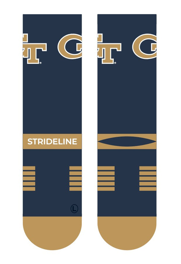 Georgia Tech | Premium Knit Crew | Primary Logo School Color | N02438062ML