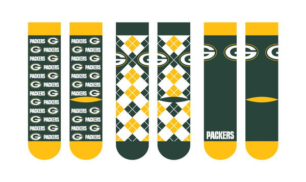 Green Bay Packers | Business Knit Crew | NFL 3 Pack | N02671468ML