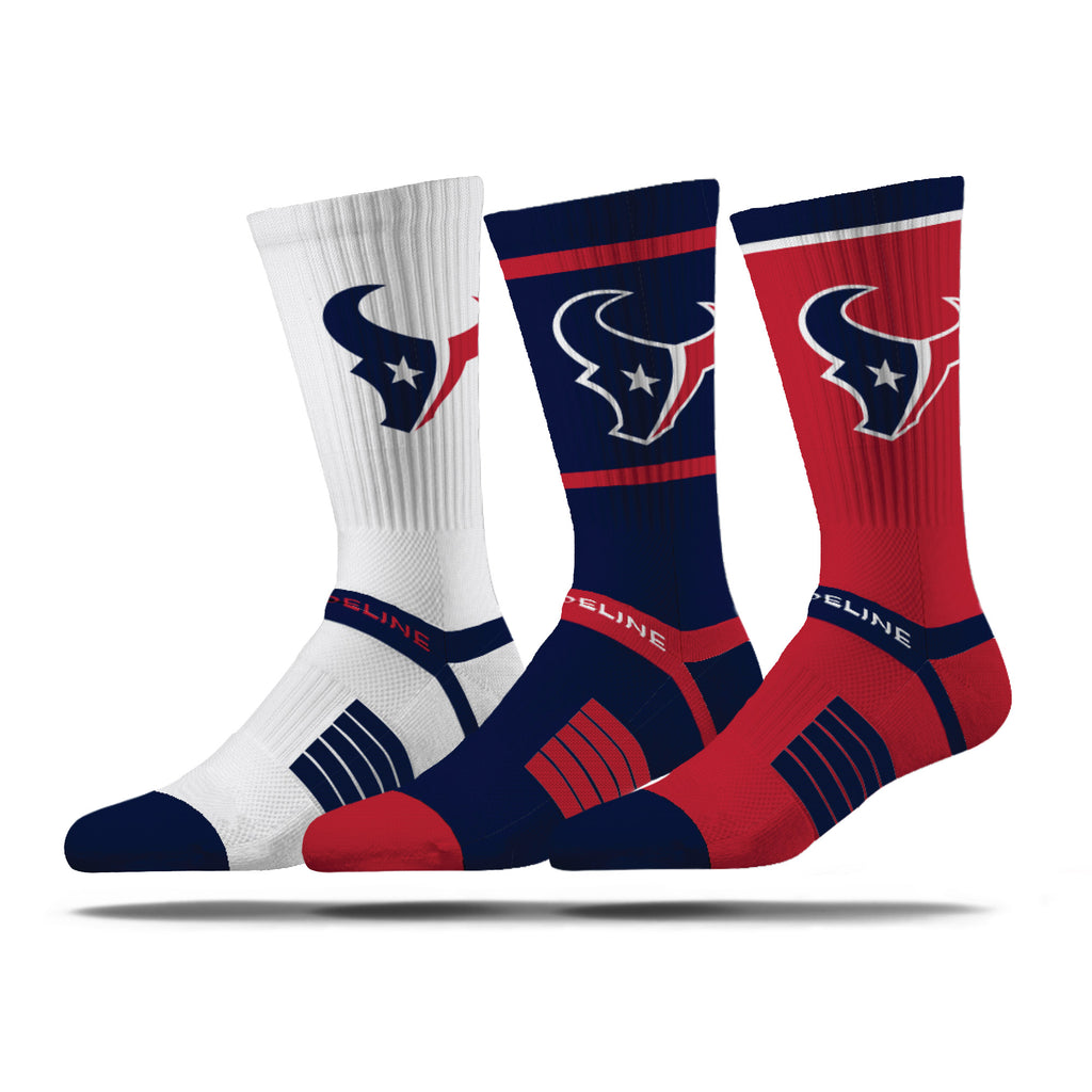 Houston Texans | Premium Knit Crew | NFL 3 Pack Box | N02414839ML