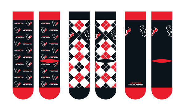Houston Texans | Business Knit Crew | NFL 3 Pack | N02670617ML