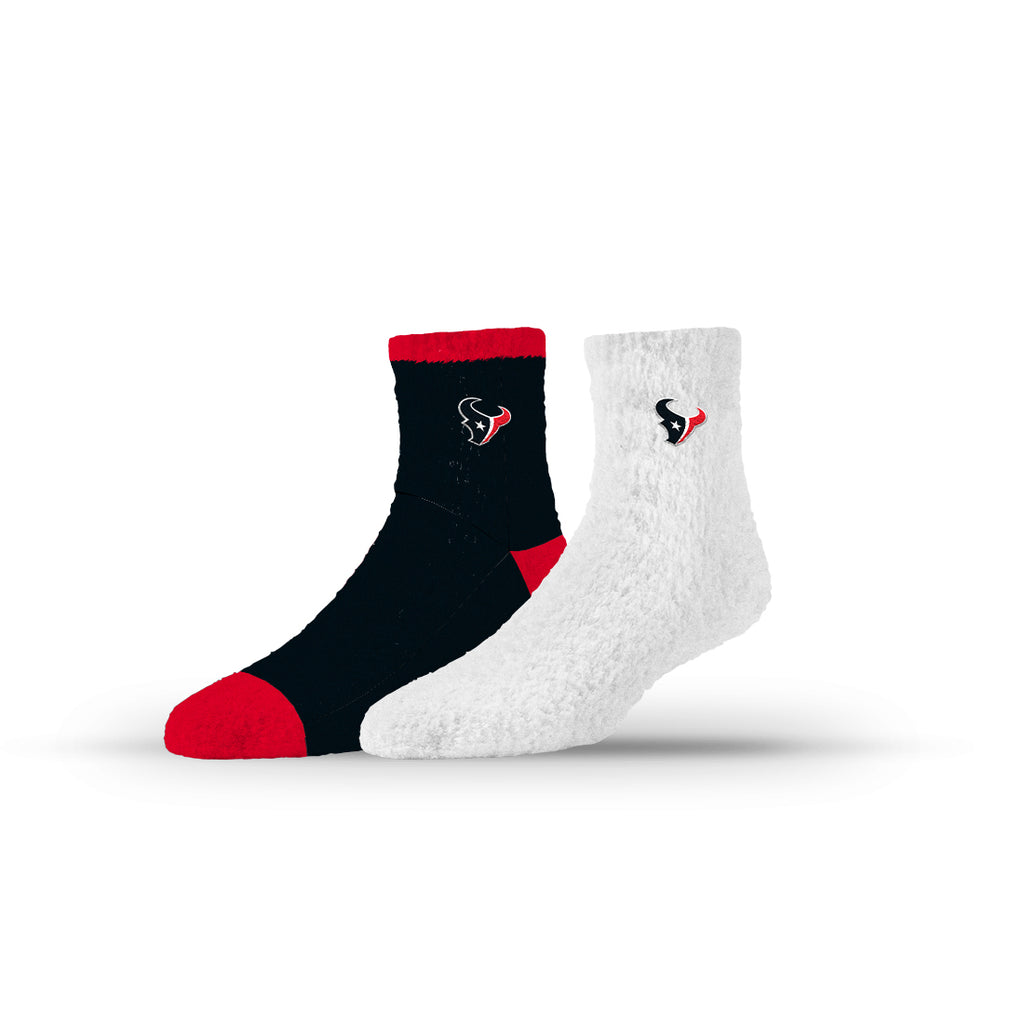 Houston Texans | Fuzzy Half Calf Embroidered | NFL 2 Pack | N02808236ML