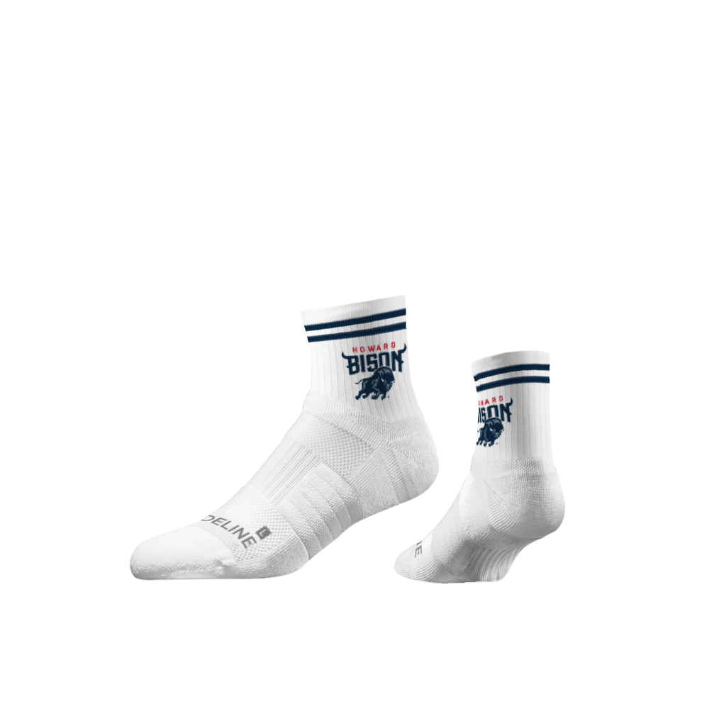 Howard University | Half Calf Knit | Primary Logo White | N02854058ML