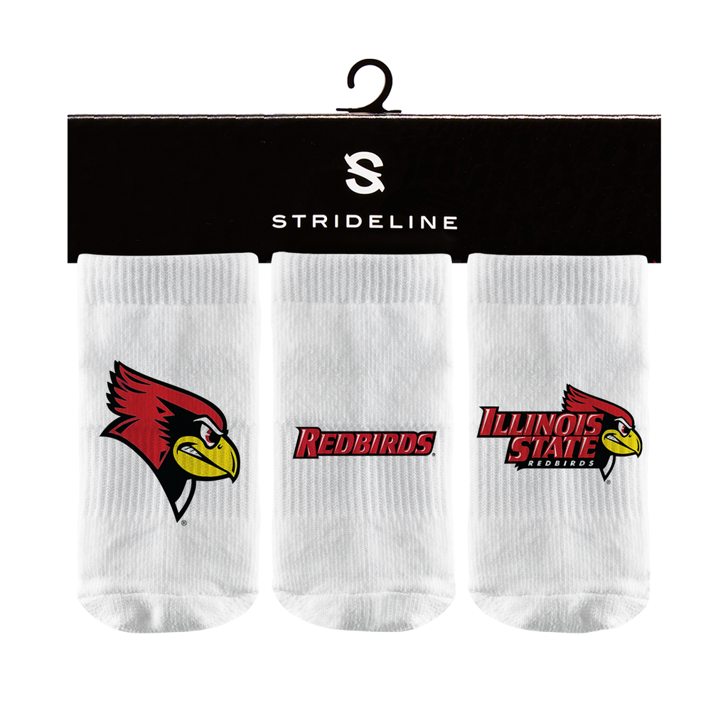 Illinois State University | Baby Socks 3 Pack | Primary Logo | N01564370B01