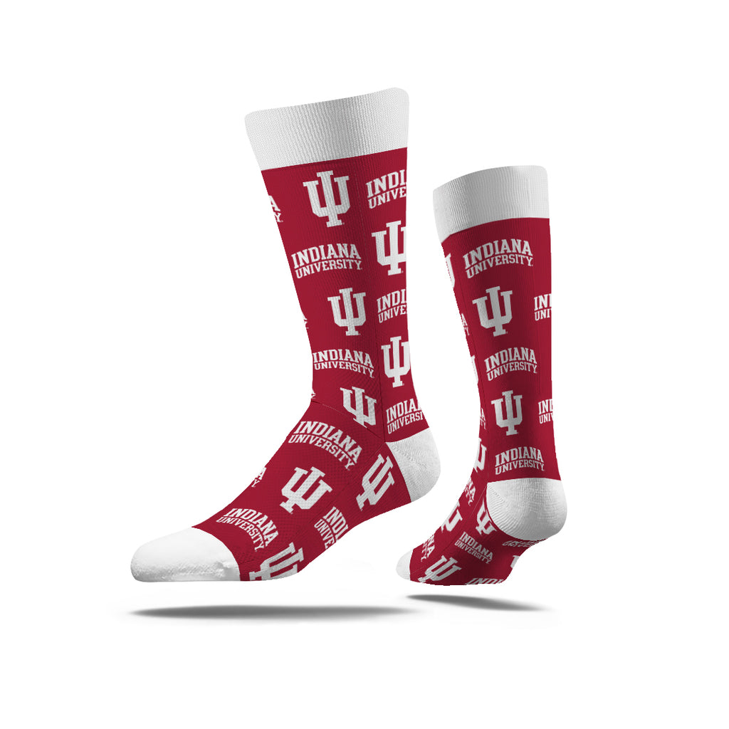 Indiana University | Business Knit Crew | Step and Repeat | N02778421ML