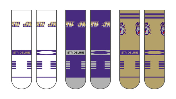 James Madison University | Premium Knit Crew 3 Pack | NCAA 3 Pack G2 | N02502447ML