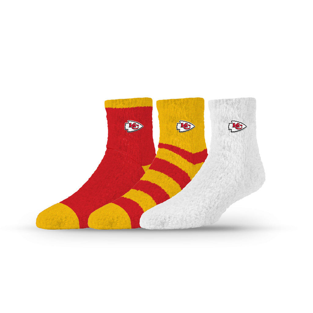 Kansas City Chiefs | Fuzzy Half Calf Embroidered | NFL 3 Pack | N02808581ML
