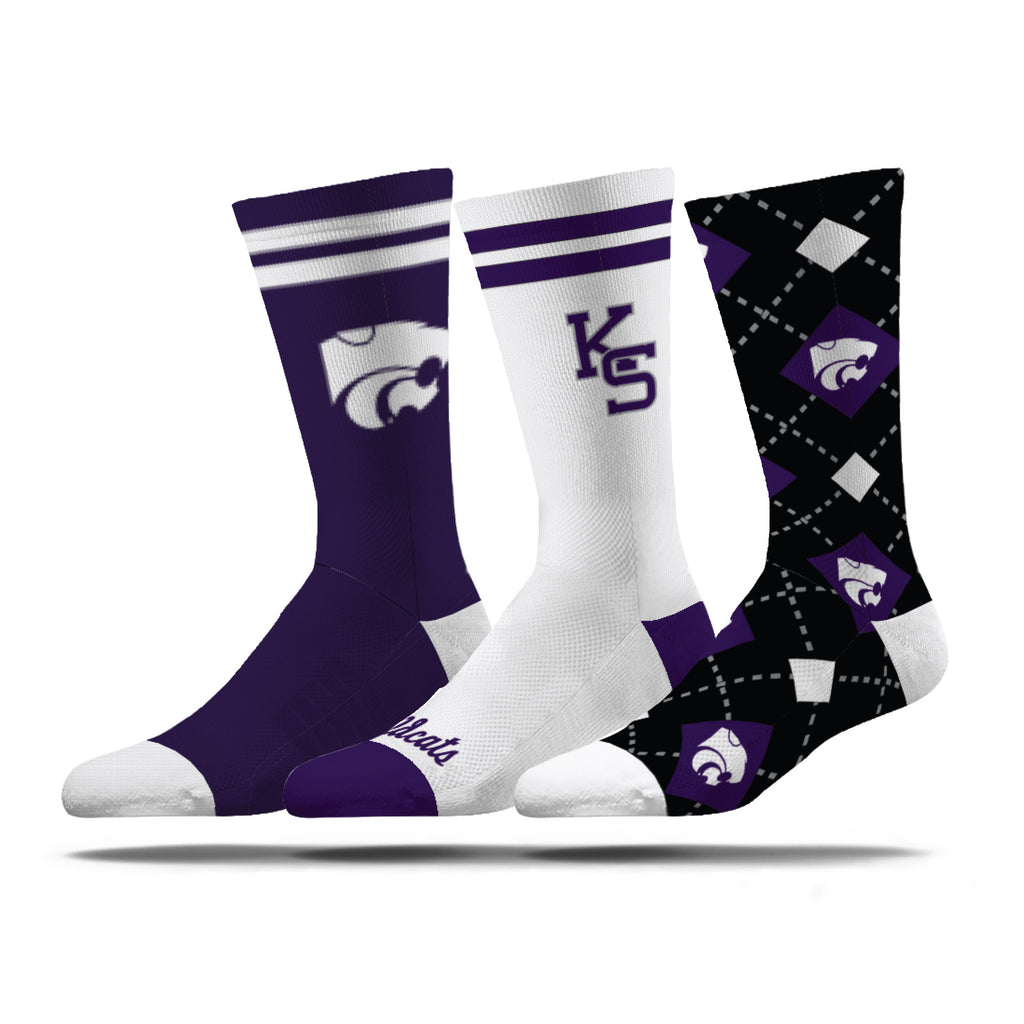 Kansas State University | Economy Knit Crew | NCAA 3 Pack | N02317036ML