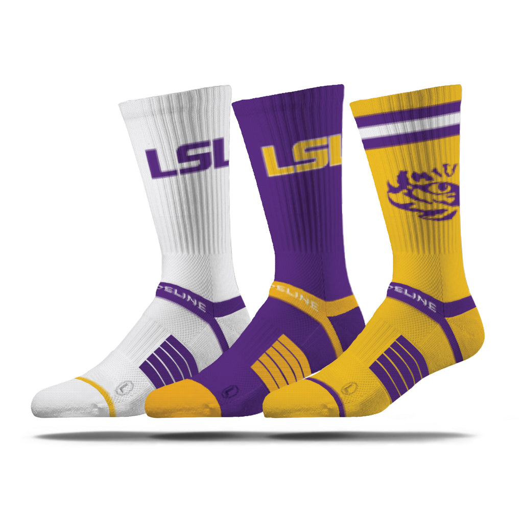 LSU | Premium Knit Crew 3 Pack | NCAA 3 Pack G2 | N02503753ML