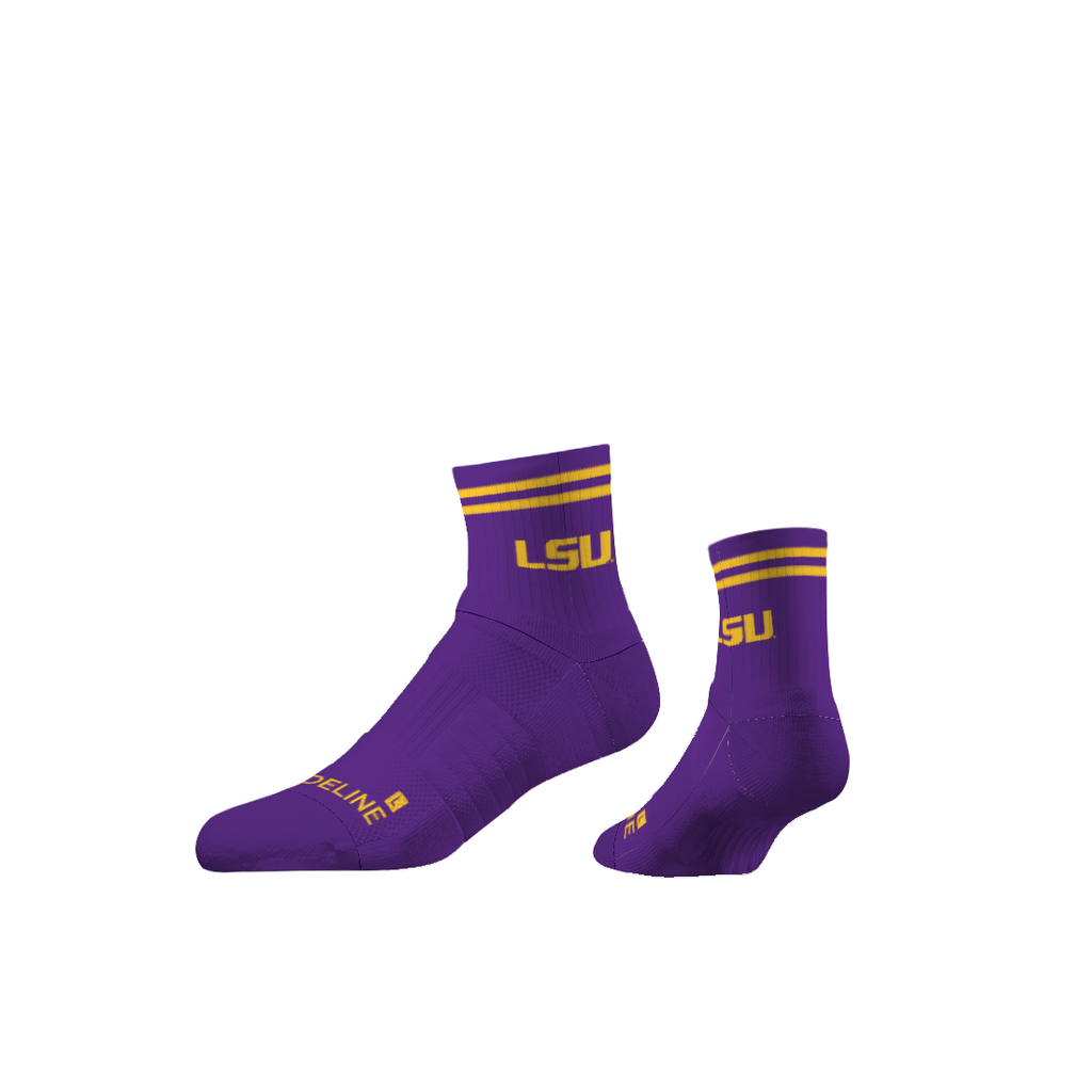 LSU | Half Calf Knit | Primary Logo School Color | N02638097ML