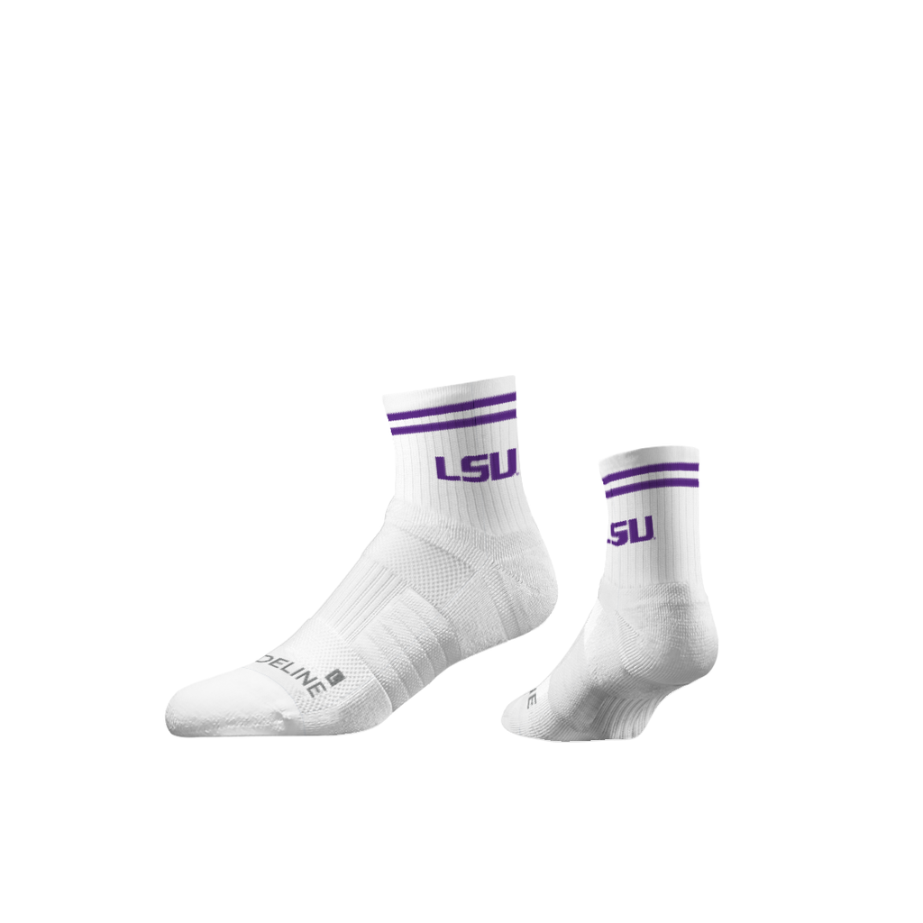 LSU | Half Calf Knit | Primary Logo White | N02638090ML