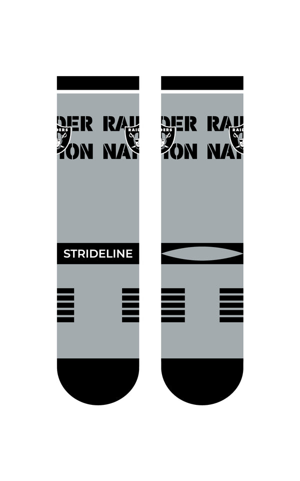 Las Vegas Raiders | Premium Knit Crew | Fan Logo | Grey | N02413781ML