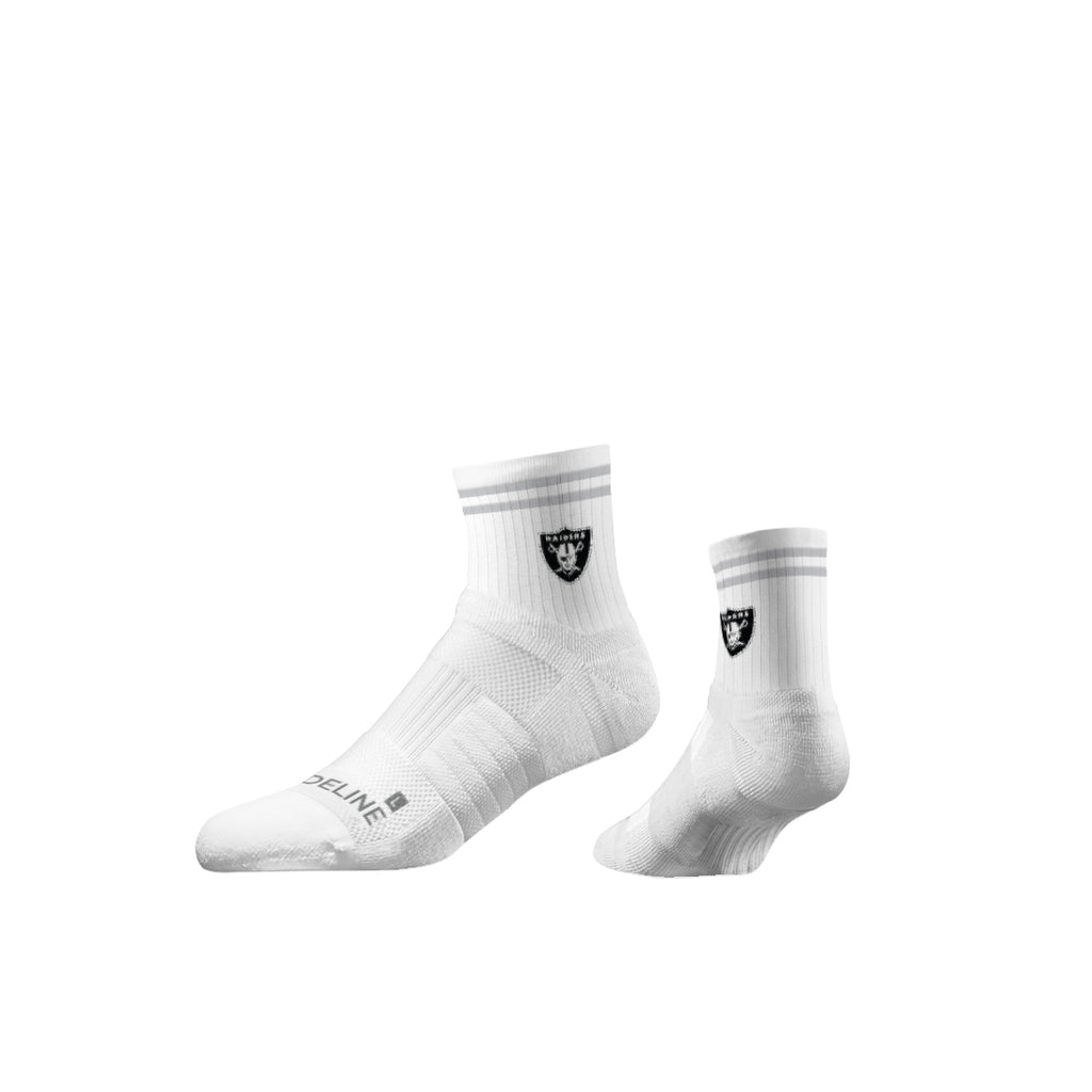Las Vegas Raiders | Half Calf Knit | Primary Logo White | N02749473ML