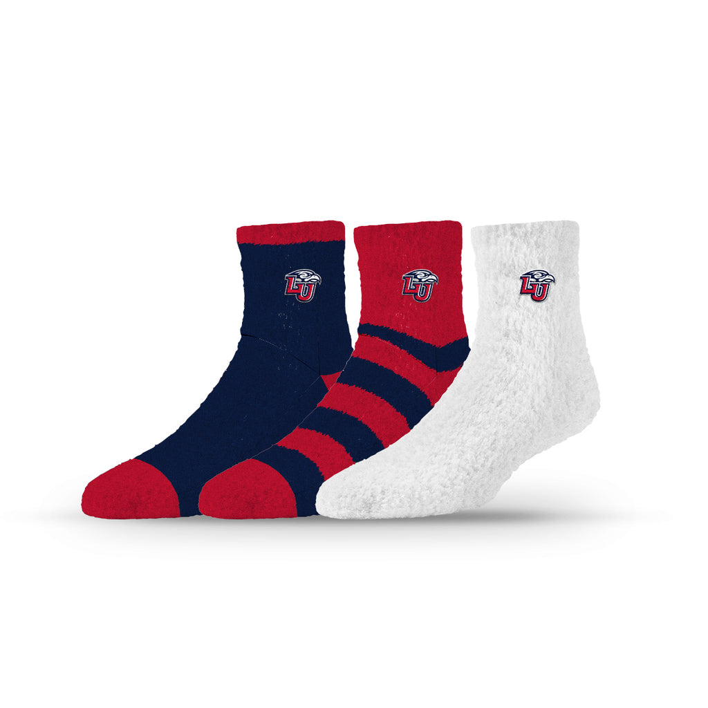 Liberty University | Fuzzy Half Calf Embroidered | NCAA 3 Pack | N02826418ML
