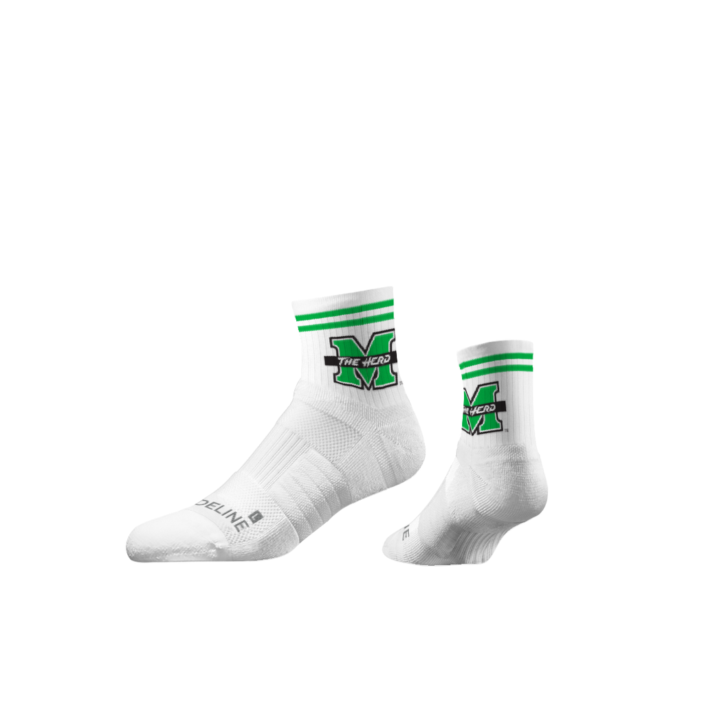 Marshall University | Half Calf Knit | Primary Logo White | N02681122ML