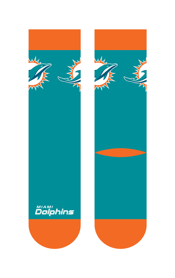 Miami Dolphins | Business Knit Crew | Primary Logo Team Color | N02669718ML