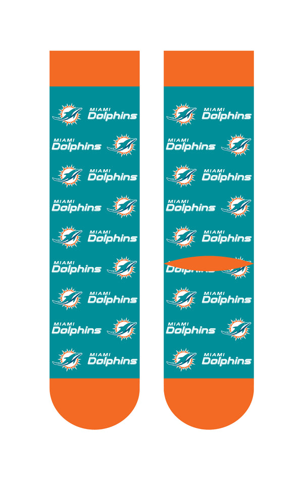 Miami Dolphins | Business Knit Crew | Step and Repeat | N02669714ML