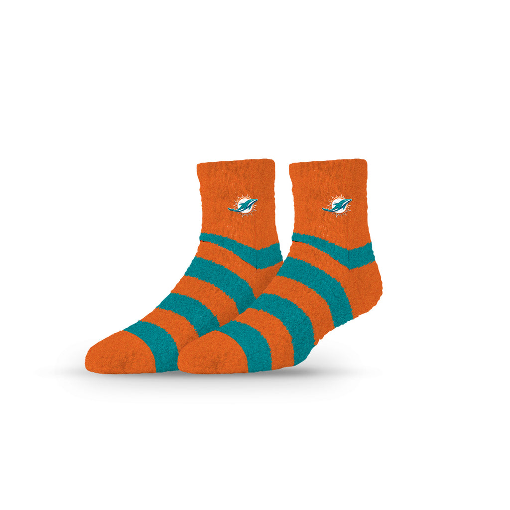 Miami Dolphins | Fuzzy Half Calf Embroidered | Stripe | N02800240ML