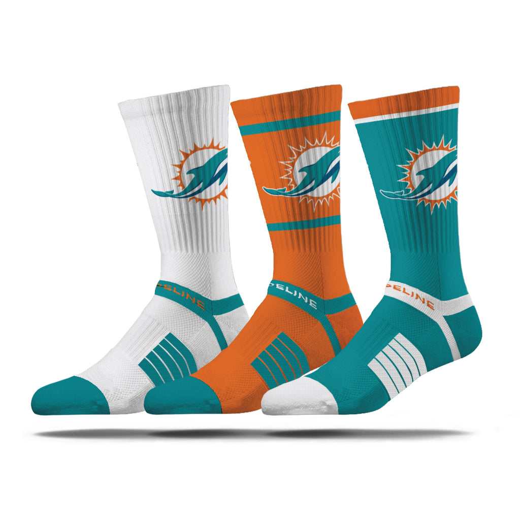 Miami Dolphins | Premium Knit Crew | NFL 3 Pack Box | N02413373ML