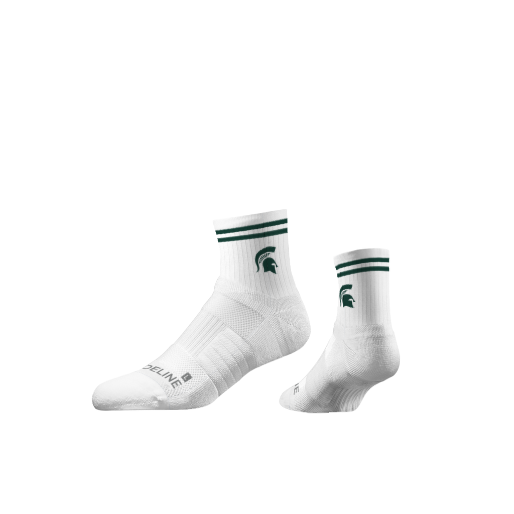 Michigan State University | Half Calf Knit | Primary Logo White | N02639112ML