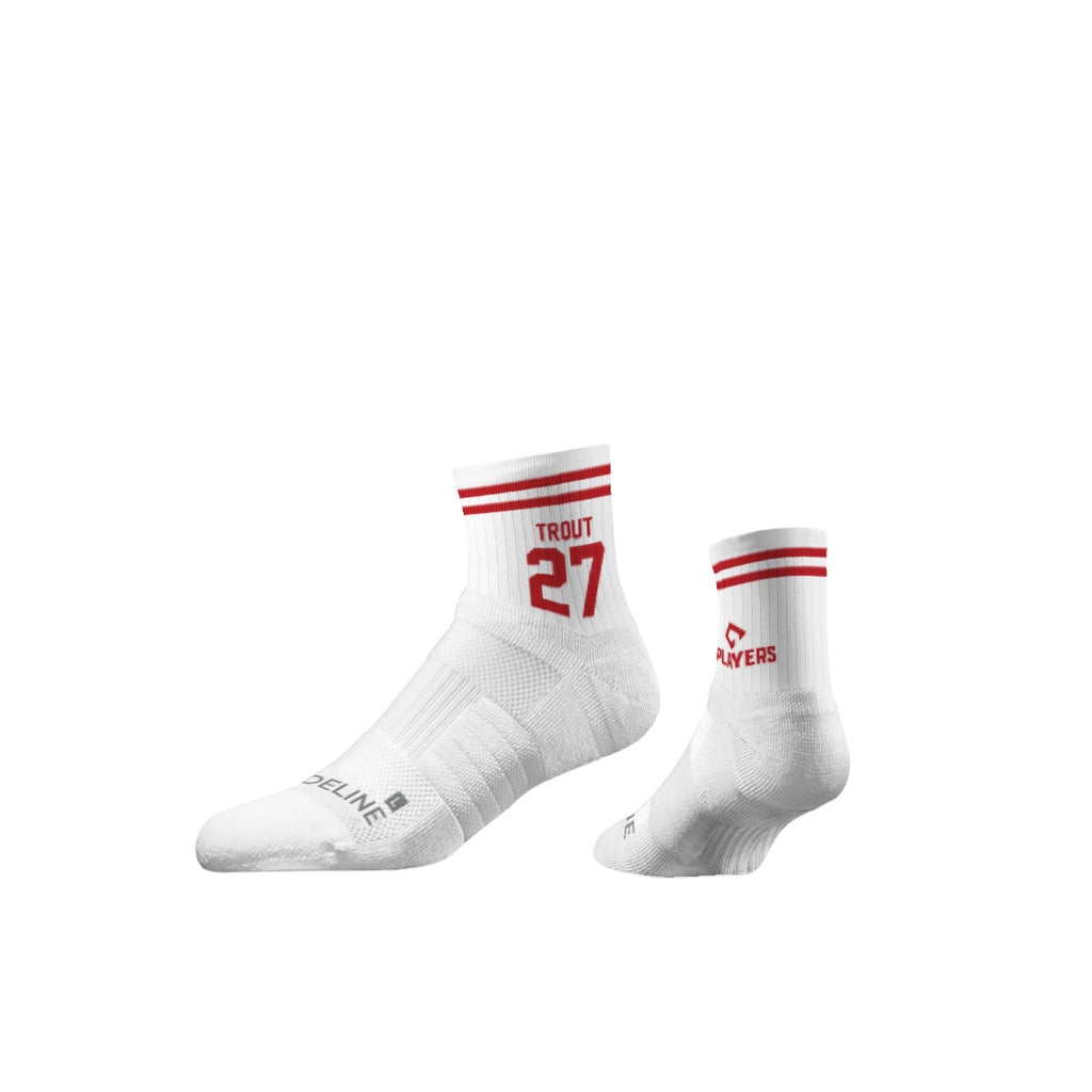 Mike Trout | Half Calf Knit | Sherzy | White | N02791820ML