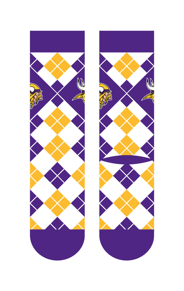 Minnesota Vikings | Business Knit Crew | Argyle | N02669803ML