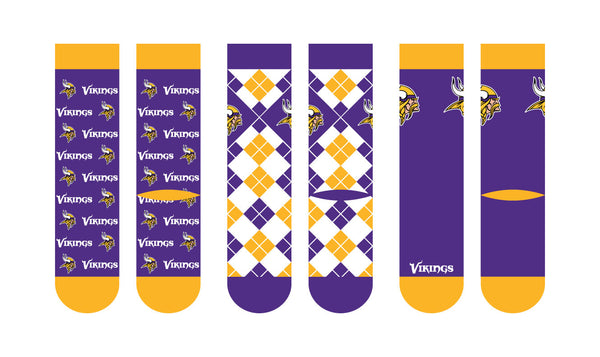 Minnesota Vikings | Business Knit Crew | NFL 3 Pack | N02669799ML