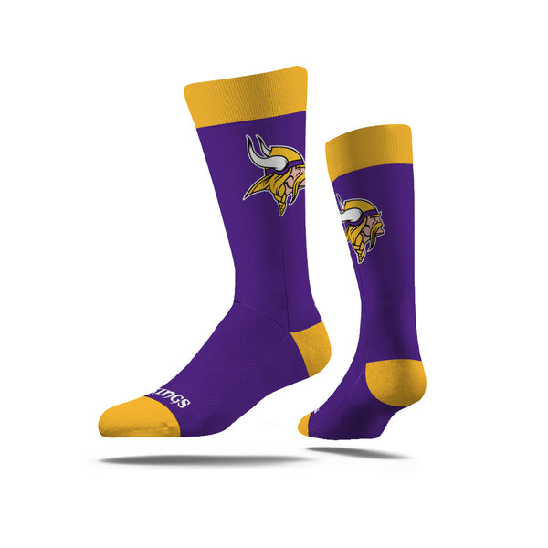 Chaussettes NFL Strideline Minnesota Vikings - Violet, Taille M/L, Officielles