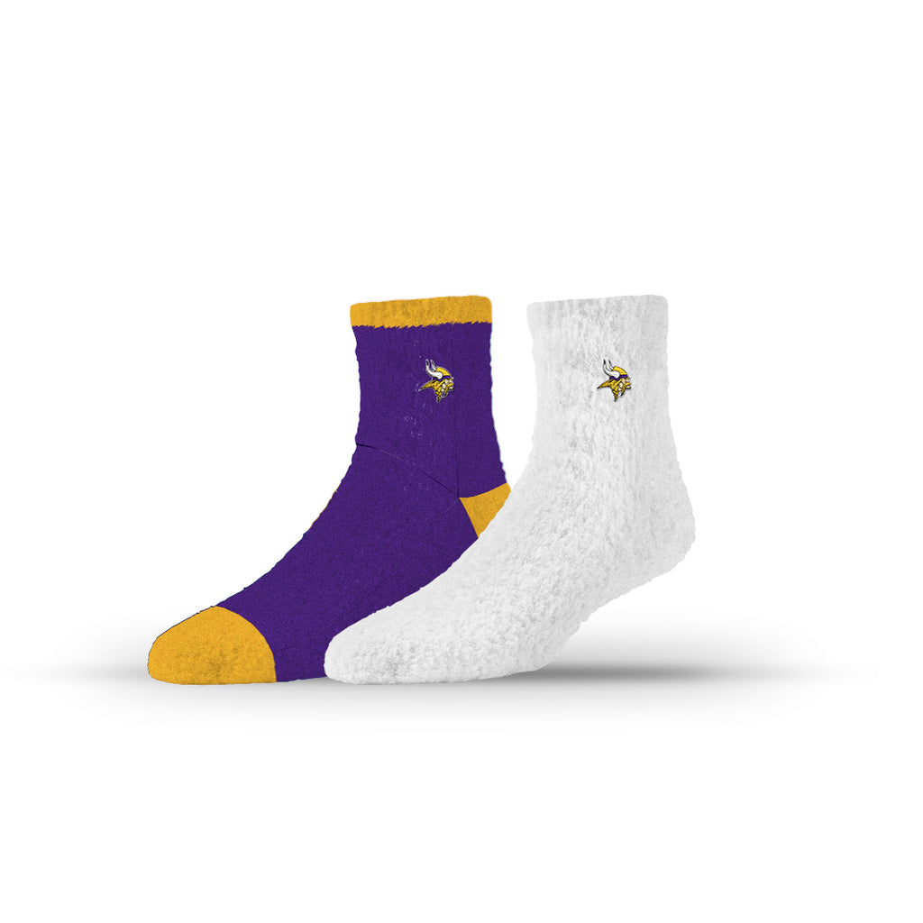 Minnesota Vikings | Fuzzy Half Calf Embroidered | NFL 2 Pack | N02805510ML
