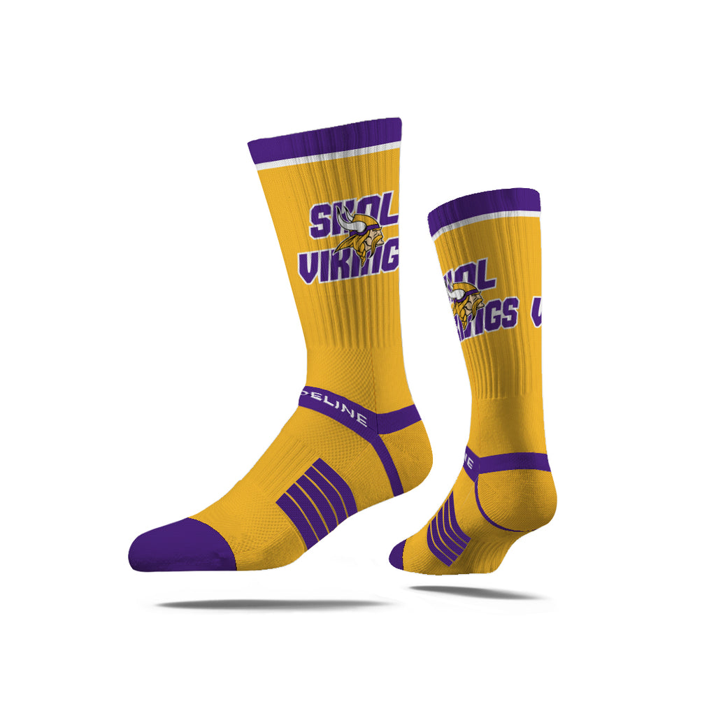 Minnesota Vikings | Premium Knit Crew | Fan Logo | Gold | N02414249ML