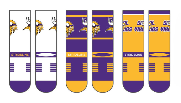 Minnesota Vikings | Premium Knit Crew | NFL 3 Pack Box | N02414863ML