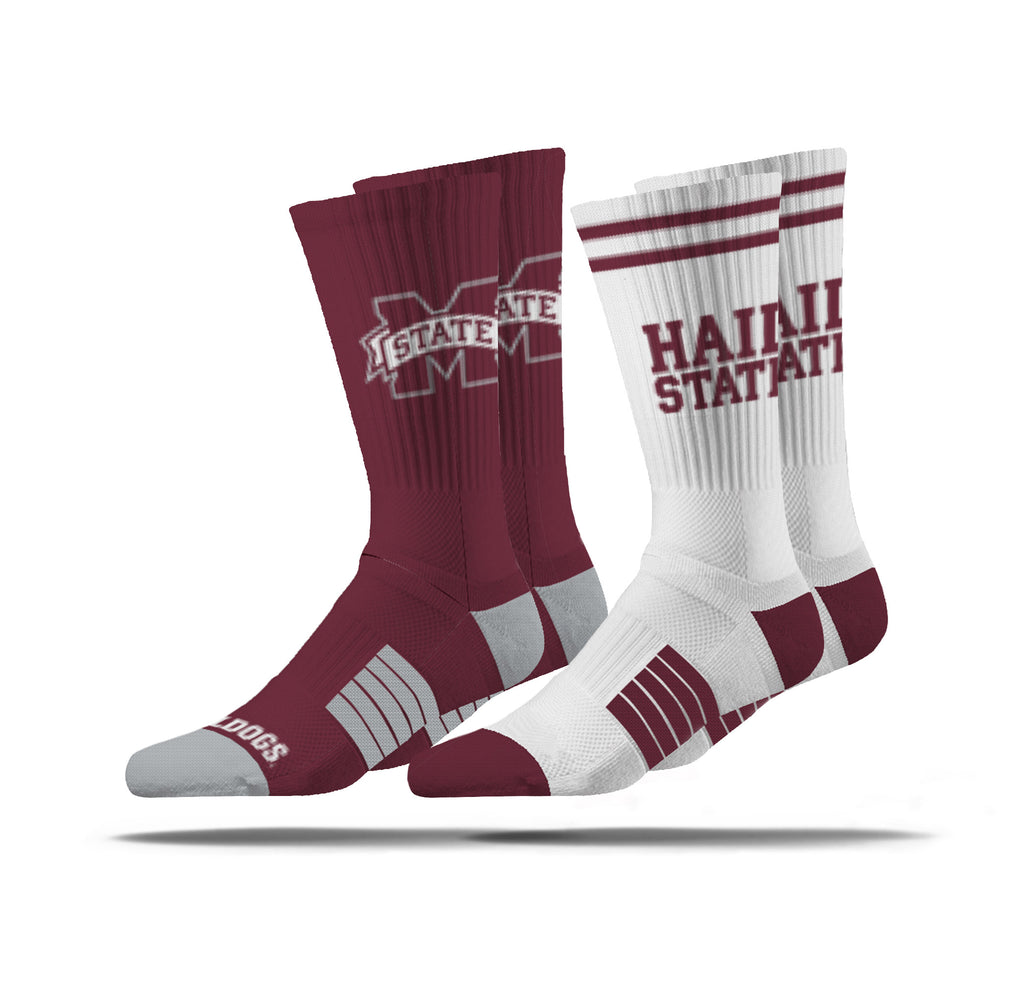 Mississippi State University | Premier Knit Crew | NCAA 2 Pack | N02514319ML