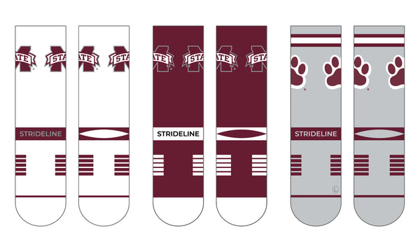 Mississippi State University | Premium Knit Crew 3 Pack | NCAA 3 Pack G2 | N02503765ML