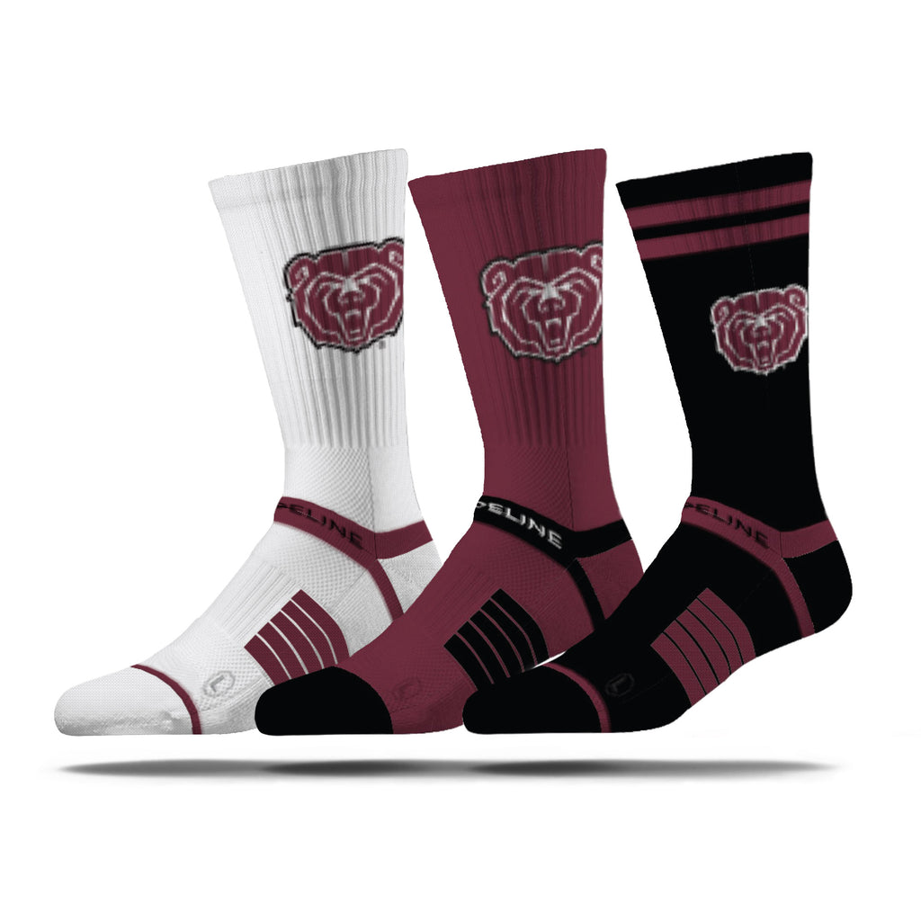 Missouri State University | Premium Knit Crew 3 Pack | NCAA 3 Pack G2 | N02504072ML