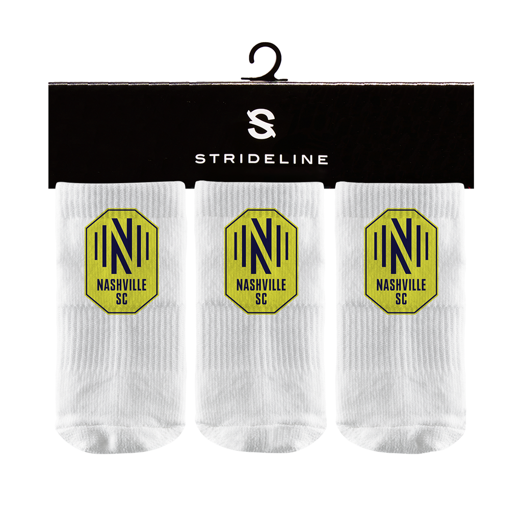 Nashville SC | Baby Socks 3 Pack | Primary Logo | N02295309B01