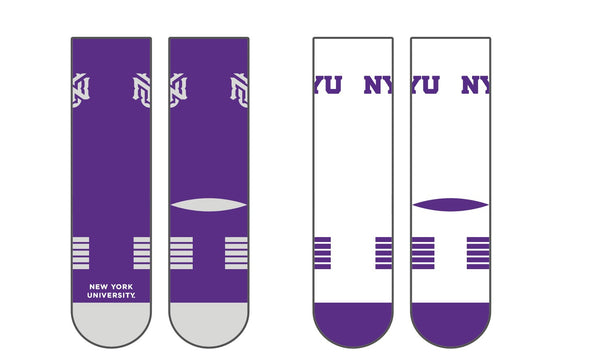 New York University | Premier Knit Crew | NCAA 2 Pack | N02764438ML