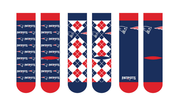 New England Patriots | Business Knit Crew | NFL 3 Pack | N02670107ML