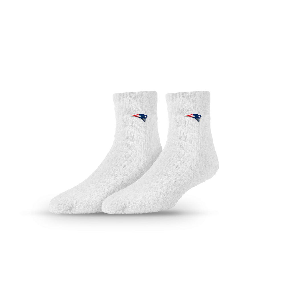 New England Patriots | Fuzzy Half Calf Embroidered | Primary Logo White | N02800245ML