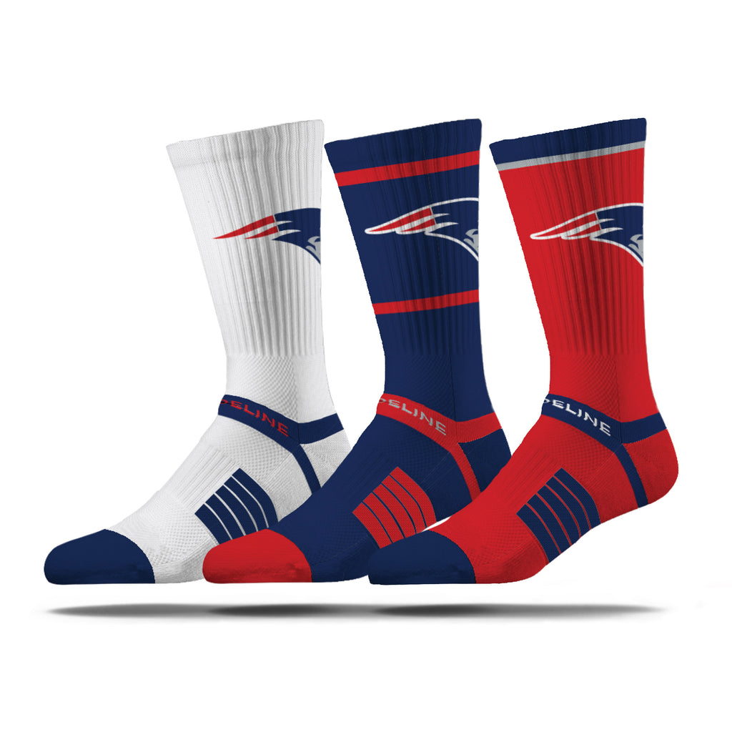 New England Patriots | Premium Knit Crew | NFL 3 Pack Box | N02414867ML
