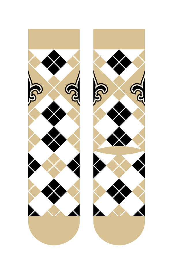 New Orleans Saints | Business Knit Crew | Argyle | N02670150ML