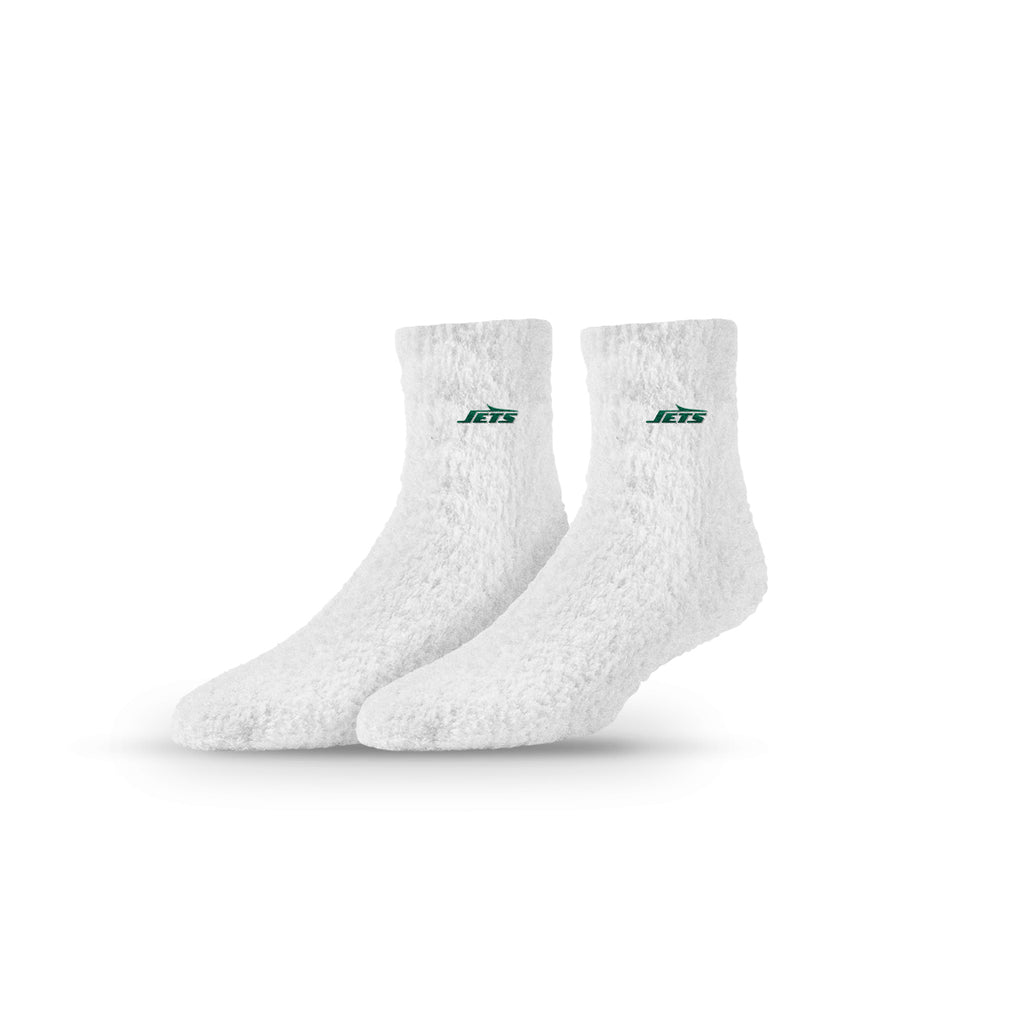 New York Jets | Fuzzy Half Calf Embroidered | Primary Logo White | N02800556ML