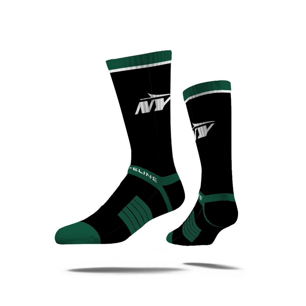 New York Jets | Premium Knit Crew | Fan Logo | Black | N02414297ML