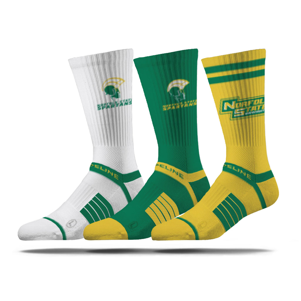 Norfolk State University | Premium Knit Crew 3 Pack | NCAA 3 Pack G2 | N02504084ML