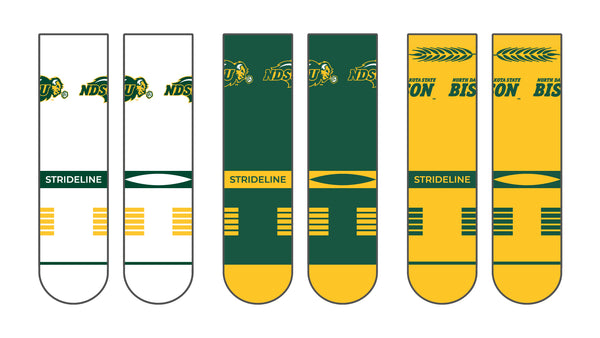 North Dakota State University | Premium Knit Crew 3 Pack | NCAA 3 Pack G2 | N02504092ML