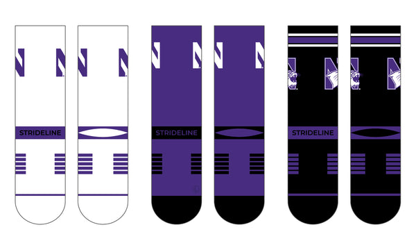 Northwestern University | Premium Knit Crew 3 Pack | NCAA 3 Pack G2 | N02505211ML