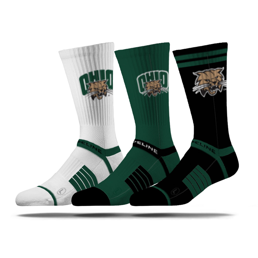 Ohio University | Premium Knit Crew 3 Pack | NCAA 3 Pack G2 | N02701436ML