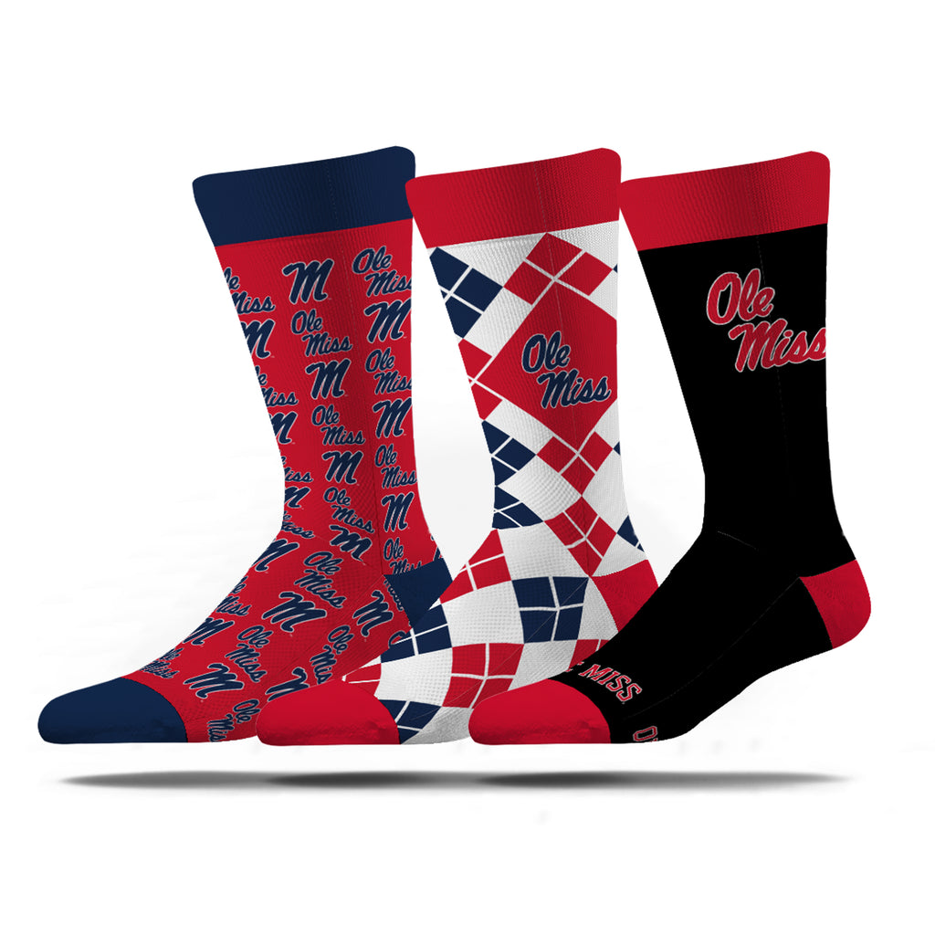 Ole Miss | Business Knit Crew | NCAA 3 Pack | N02416059ML
