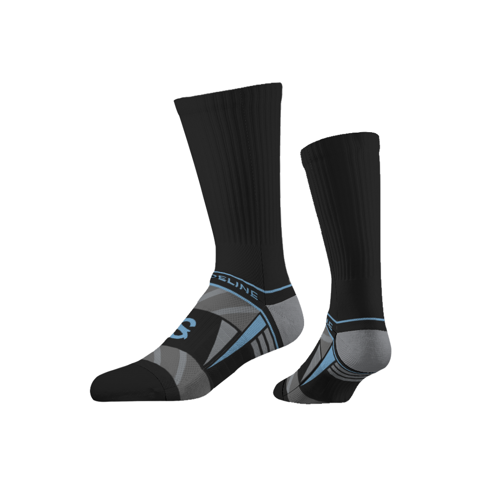 Performance | Premium Crew | Black | Blue Accent | N02434902ML