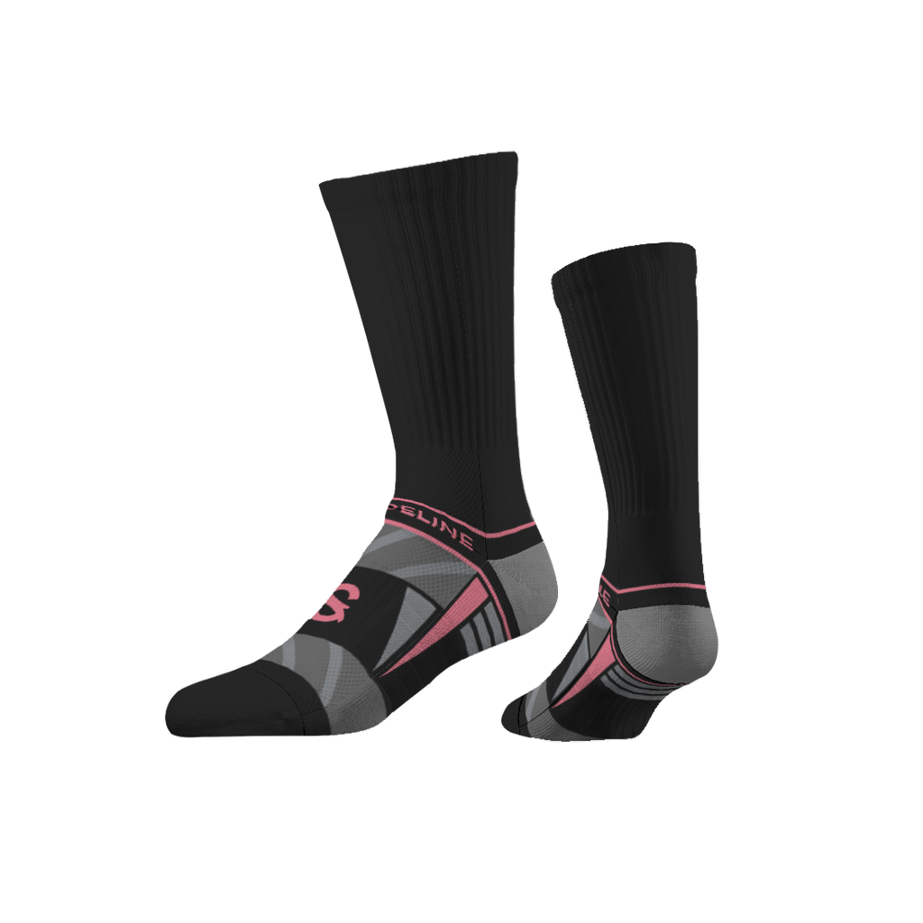 Performance | Premium Crew | Black | Pink Accent | N02434910ML