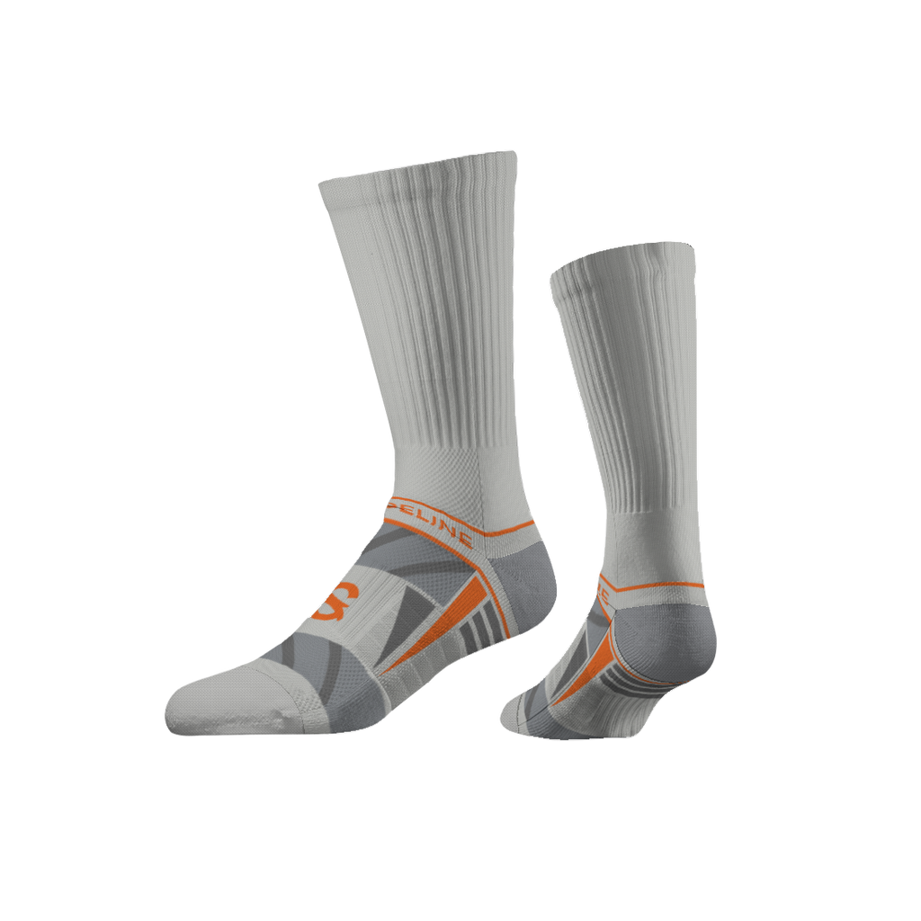 Performance | Premium Crew | Grey | Orange Accent | N02434914ML